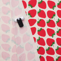 Sevenberry - Cotton - Canvas - Large Strawberries - Natural