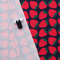 Sevenberry - Cotton - Canvas - Large Strawberries - Navy