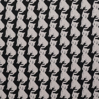 Sevenberry - Cotton - Canvas - Cats - Black