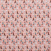 Riley Blake - Cotton - Cowgirl - Boots - Pink