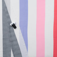 Rayon - Poplin Print - Wide Stripe - Assorted