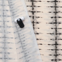 Viscose - Challis - Digital Print - Tiedye Stripe - Off White Black