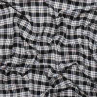 Cotton - Yard Dyed Plaid - Black Tan