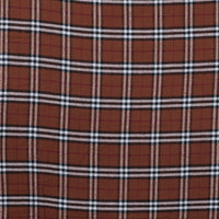 Cotton - Yard Dyed Plaid - Ochre Red