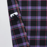 Cotton - Yard Dyed Plaid - Purple Black
