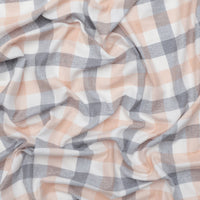 Cotton - Yard Dyed Plaid - Tan Grey