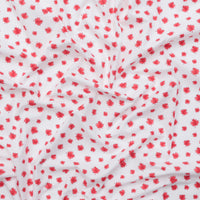 Camelot - Cotton - Oh Canada - Maple Leaves - White