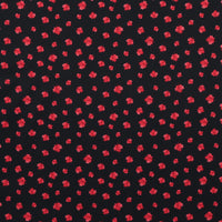 Camelot - Cotton - Oh Canada - Maple Leaves - Black