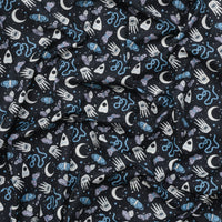 Camelot - Cotton - Ouija Collection II - Dark & Whimsical - Black