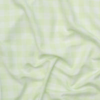 Linen Blend - Utopia - Gingham - Lime