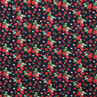 Rayon - Picasso Poplin - Digital Print - Navy Red