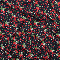 Rayon - Picasso Poplin - Digital Print - Navy Red