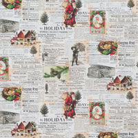 Camelot - Cotton - Joy To The World - Holiday Newspaper Clippings - Cream