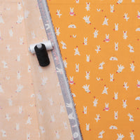 Ruby Star - Cotton - Persimmon - Bun E and Simmy - Dandelion