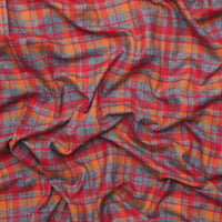 Cotton - Mammoth Flannel - Plaid - Rust