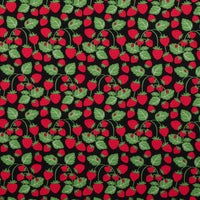 Sevenberry - Cotton - Canvas - Strawberries - Black