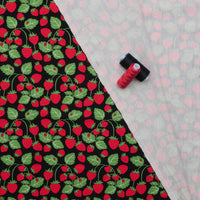 Sevenberry - Cotton - Canvas - Strawberries - Black