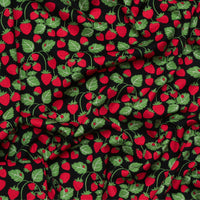Sevenberry - Cotton - Canvas - Strawberries - Black