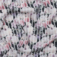 Linen - Digital Print - Black Multi