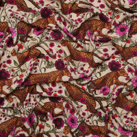 Rayon - Picasso Poplin - Digital Print - Sand Fuchsia