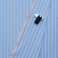 Organic Cotton - Yarn Dyed Stripe - Azure