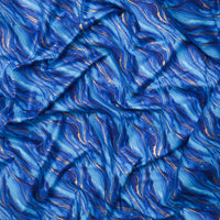 Camelot - Cotton - Gilded Collection - Gilded Waves - Blue