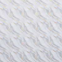 Camelot - Cotton - Gilded Collection - Gilded Waves - White