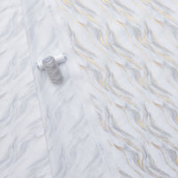 Camelot - Cotton - Gilded Collection - Gilded Waves - White