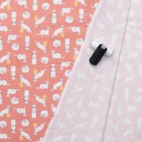 Cloud 9 - Flannel - Winter Forest - Stoats - Pink