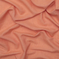 Linen Blend - Utopia - Washed Finish - Small Stripe - Apricot