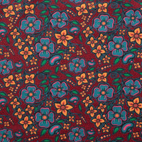 Jackie Traverse - Flannelette - Ojibway Florals - Burgundy