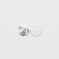 Button - 2 Hole - 25mm - Leaf Print - Assorted