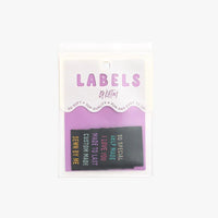 Kylie and the Machine - Sewing Label - Metallic Side Seam - Black