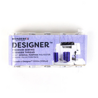 Wonderfil - Designer and Serger Thread Pack - 5 Spools - Assorted