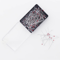 KLASSE´ - Glass Head Pins - red/white