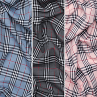 Viscose Blend - Italian Stretch Suiting - Plaid - Assorted