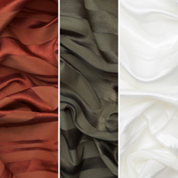 Linen Blend - Satin Stripe - Assorted