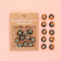 Sarah Hearts - Buttons - Quilt Star - Small