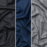 Wool Cashmere - Suiting - Plaid - Assorted