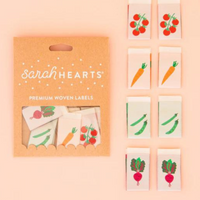 Sarah Hearts - Sewing Labels - Vegetable Multipack