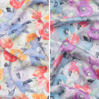 Rayon - Satin - Digital Print - Floral - Assorted