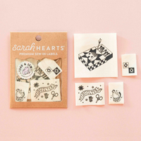 Sarah Hearts - Sewing Labels - Toad and Sew Quilty