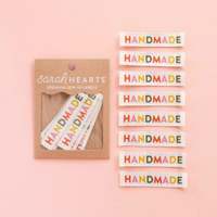 Sarah Hearts - Sewing Labels - Handmade Woven