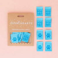 Sarah Hearts - Sewing Labels - Dog Dad