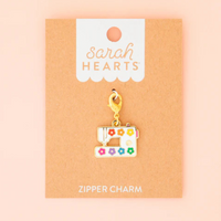 Sarah Hearts - Zipper Charm - Sewing Machine