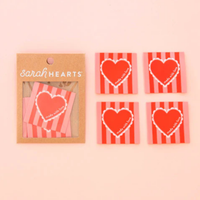 Sarah Hearts - Sewing Labels - Made with Love Valentines Heart