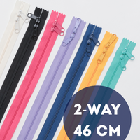 YKK - End to End 2 Way Bag Zipper - #4.5 Coil Nylon - 18" - Assorted