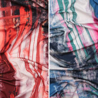 Viscose - Carla - Knit Print - Brushstroke - Assorted