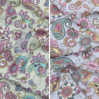 Rayon - Challis - Paisley Floral - Assorted