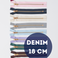 YKK - Denim Zipper - #5 Brass - 7" - Assorted